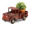 RED TRUCK SOLAR LIGHT PLANTER