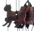 26" Bronze Cats Wind Chimes