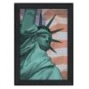 "Lady Liberty" By Lauren Rader, Printed Wall Art, Ready To Hang Framed Poster, Black Frame