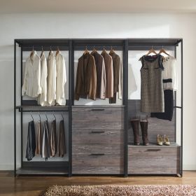 Monica Wood Walk-in Closet System