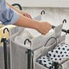 Oversized 3 Bag Wheeled Laundry Sorter