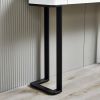 47.2"Modern Console Table with storing space,Exquisite shape design, Metal Frame with Adjustable foot pads for Entrance, Corridor, Living room & Offic