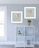 "Coral Seahorse Collection" 2-Piece Vignette By Cindy Jacobs, Ready to Hang Framed Print, White Frame