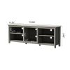 TV Stand Storage Media Console Entertainment Center, without Drawer, Grey Walnut