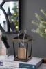 Set of 2 Menifee Lantern with Led Candle, Short 5x5x8.5"