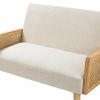 Criss Arm Loveseat-LINEN