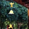 Japanese Cast Iron Wind Chimes Clear Sound Hummingbird Wind Chimes Room Balcony Metal Hanging Door Ornaments, Yellow