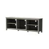 TV Stand Storage Media Console Entertainment Center, without Drawer, Grey Walnut