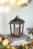 Set of 2 Menifee Lantern with Led Candle, Short 5x5x8.5"