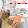 5 Core Guitar Foot Rest Wooden Bamboo Foldable Height Adjustable 4.5" up to 8" Non-Slip Upscale Foot Stand Leg Support Solid Wood Footstool Accessory