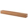 60'' Fireplace Mantel Wooden Wall Mounted Floating Shelf 8" Deep Solid Pine Wood, Natural