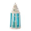 Nautical Ocean Blue Lighthouse Candle Lantern Lamp