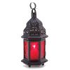 Red Glass Moroccan Lantern