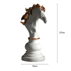 Northeuins Resin Chess Pieces Board Games Accessories Retro Aesthetic (Color: Chocolate)