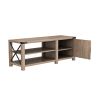 WESOME Modern Farmhouse Tobacco Wood Shoes Bench