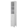 Tall Bathroom Cabinet;  Freestanding Storage Cabinet with Drawer;  MDF Board;  Adjustable Shelf