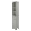 Tall Bathroom Cabinet;  Freestanding Storage Cabinet with Drawer;  MDF Board;  Adjustable Shelf