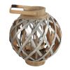 Decorative Lantern with Handle, Wooden Lantern for Indoor Outdoor, Home Garden Wedding