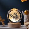 1pc Creative Crystal Ball Decoration; Desktop Night Light; Bedroom Night Light Valentine's Day Gifts Birthday Gifts